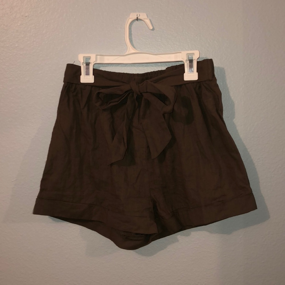 Belted shorts